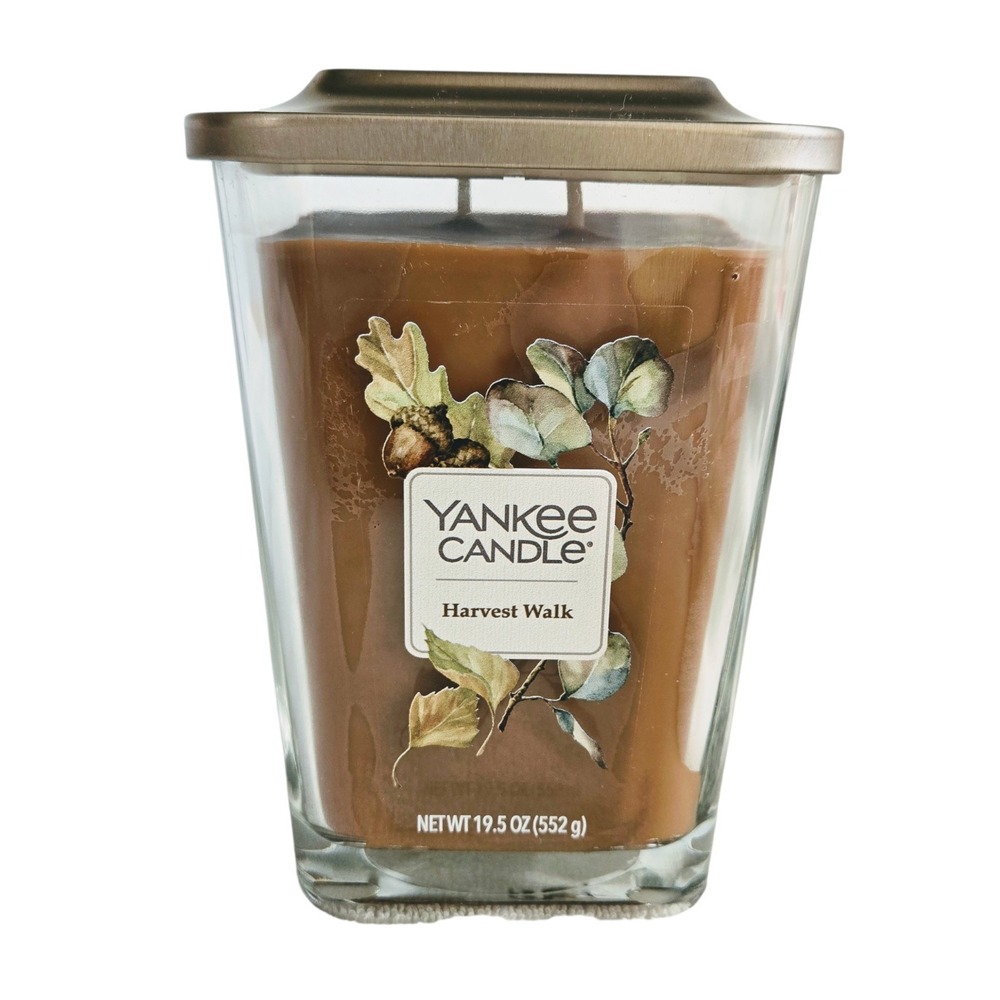 Yankee Candle Harvest Walk Large 19.5‎ oz Platform Square Jar NEW